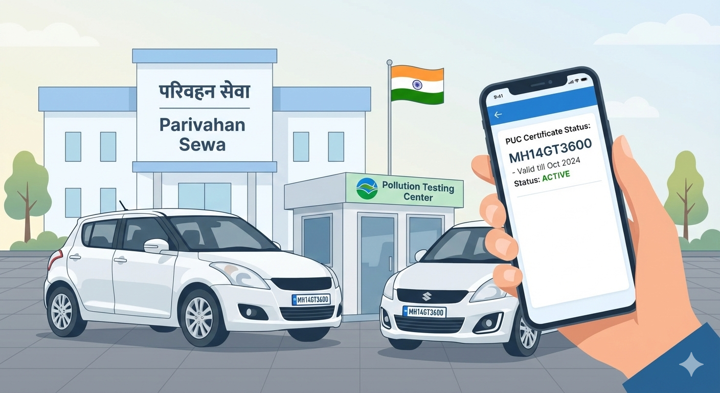Check PUC Certificate Online via Parivahan Sewa